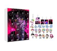 KPo_p Dem_ons Hun_ters Calendrier de l'Avent 2025 avec 24 Porteclés et à Collectionner décorations pour garçons Filles Adolescents 24pc Adorable Porteclés Calendrier