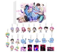 KPo_p Dem_ons Hun_ters Calendrier de l'Avent 2025 avec 24 Porteclés et à Collectionner décorations pour garçons Filles Adolescents 24pc Adorable Porteclés Calendrier