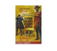 KPOKAHT Clint Eastwood Affiche vintage sur toile Motif cowboy western 50 x 75 cm