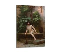 KPOKAHT Reproduction d'art sur toile Truth Coming Out of Her Well Jean Leon Gerome 30 x 45 cm