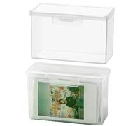 Kpop - boîte Porte-Carte Photo Transparente Petite boîte de Rangement de Collection de Cartes Photo Mini Mallette de Rangement de Cartes Photo