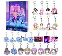 Kpop Calendrier de l'Avent 2025 avec 24 porte-clés et jouets à collectionner, décorations cadeaux pour garçons, filles, adolescents