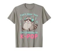 Kpop Can't Hear You J'écoute K-Pop Raccoon T-Shirt