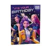 KPOP Carte d'anniversaire amusante K-Pop Star pour filles - Thème musical coloré