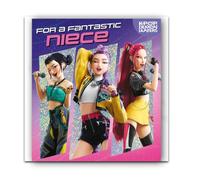KPOP Carte d'anniversaire pour nièce chasseurs de démons | Carte d'anniversaire K-POP conçue spécialement pour une nièce fantastique.