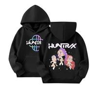 Kpop Dem_ons Hu_nters Style Streetwear Merch Girls' Hoodies K-Pop Demon Hunter Long Graphic Sweatshirt Kids KP_OP D-De_Mon H- Hu_nters Plain Clothes Girls Boys