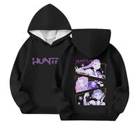 Kpop Dem_ons Hu_nters Style Streetwear Merch Girls' Hoodies K-Pop Demon Hunter Long Graphic Sweatshirt Kids KP_OP D-De_Mon H- Hu_nters Plain Clothes Girls Boys