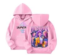 Kpop Dem_ons Hu_nters Style Streetwear Merch Girls' Hoodies K-Pop Demon Hunter Long Graphic Sweatshirt Kids KP_OP D-De_Mon H- Hu_nters Plain Clothes Girls Boys