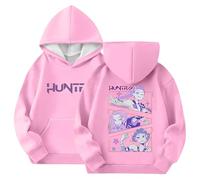 Kpop Dem_ons Hu_nters Style Streetwear Merch Girls' Hoodies K-Pop Demon Hunter Long Graphic Sweatshirt Kids KP_OP D-De_Mon H- Hu_nters Plain Clothes Girls Boys