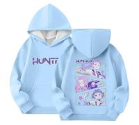 Kpop Dem_ons Hu_nters Style Streetwear Merch Girls' Hoodies K-Pop Demon Hunter Long Graphic Sweatshirt Kids KP_OP D-De_Mon H- Hu_nters Plain Clothes Girls Boys