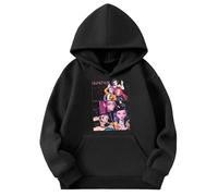 Kpop Dem_ons Hu_nters Style Streetwear Merch Girls' Hoodies K-Pop Demon Hunter Long Graphic Sweatshirt Kids KP_OP D-De_Mon H- Hu_nters Plain Clothes Girls Boys