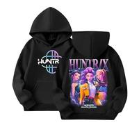 Kpop Dem_ons Hu_nters Style Streetwear Merch Girls' Hoodies K-Pop Demon Hunter Long Graphic Sweatshirt Kids KP_OP D-De_Mon H- Hu_nters Plain Clothes Girls Boys