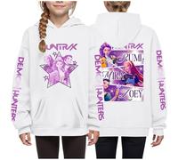 Kpop Dem_ons Hu_nters Style Streetwear Merch Girls' Hoodies K-Pop Demon Hunter Long Graphic Sweatshirt Kids KP_OP D-De_Mon H- Hu_nters Plain Clothes Girls Boys