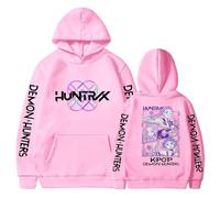 Kpop Dem_ons Hu_nters Style Streetwear Merch Girls' Hoodies K-Pop Demon Hunter Long Graphic Sweatshirt Kids KP_OP D-De_Mon H- Hu_nters Plain Clothes Girls Boys