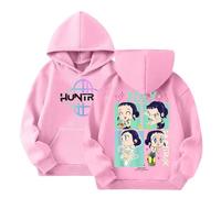 Kpop Dem_ons Hu_nters Style Streetwear Merch Girls' Hoodies K-Pop Demon Hunter Long Graphic Sweatshirt Kids KP_OP D-De_Mon H- Hu_nters Plain Clothes Girls Boys