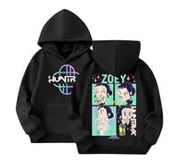 Kpop Dem_ons Hu_nters Style Streetwear Merch Girls' Hoodies K-Pop Demon Hunter Long Graphic Sweatshirt Kids KP_OP D-De_Mon H- Hu_nters Plain Clothes Girls Boys