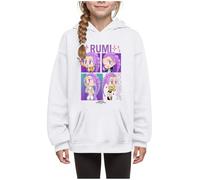 Kpop Dem_ons Hu_nters Style Streetwear Merch Girls' Hoodies K-Pop Demon Hunter Long Graphic Sweatshirt Kids KP_OP D-De_Mon H- Hu_nters Plain Clothes Girls Boys