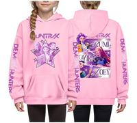 Kpop Dem_ons Hu_nters Style Streetwear Merch Girls' Hoodies K-Pop Demon Hunter Long Graphic Sweatshirt Kids KP_OP D-De_Mon H- Hu_nters Plain Clothes Girls Boys