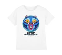 Kpop Demon Hunters Cartoon Derpy Save The Date T-Shirt Enfant, Blanc, 7-8 A
