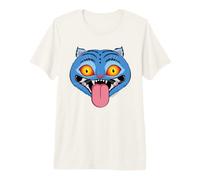 Kpop Demon Hunters Derpy Tiger Face T-Shirt Haut de Gamme