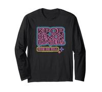 Kpop Demon Hunters Glowing Lights Logo Manche Longue