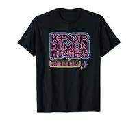 Kpop Demon Hunters Glowing Lights Logo T-Shirt