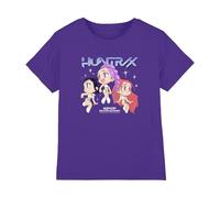 Kpop Demon Hunters - Huntrix Chibi Group Kids T Shirt, Purple, 12-13