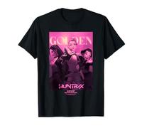 Kpop Demon Hunters Huntrix Golden Poster Pink T-Shirt