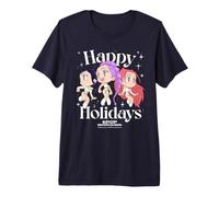 Kpop Demon Hunters Huntrix Group Happy Holidays T-Shirt Haut de Gamme