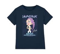 Kpop Demon Hunters - Huntrix Rumi Poster Kids T Shirt, Navy, 12-13