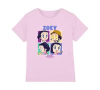 Kpop Demon Hunters - Huntrix Zoey Chibi Boes Kids T Shirt, Light Pink, 7-8