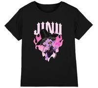 Kpop Demon Hunters - Jinu Demon Heart Flames Kids T Shirt, Black, 12-13