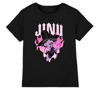 Kpop Demon Hunters - Jinu Demon Heart Flames Kids T Shirt, Black, 7-8