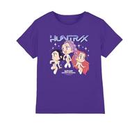 Kpop Demon Hunters Mixte Enfant Huntrix Chibi Group Kids T-Shirt, Mauve, 12-13 Ans EU