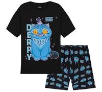 KPop Demon Hunters Officiel Derpy Tiger Ensemble Pyjama Fille et Ado 5-14 Ans, Kawaii Idee Cadeau (11-12 Ans, Noir Derpy)