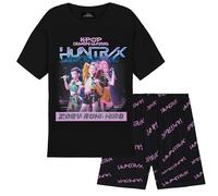 KPop Demon Hunters Officiel Huntrix Ensemble Pyjama Fille et Ado 5-14 Ans, Cosy Kawaii Idee Cadeau(5-6 Ans, Noir Huntrix)