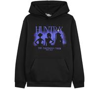 KPop Demon Hunters Officiel Huntrix Hoodies Filles, Sweat a Capuche Pullover, Cosy Cadeau pour Ado (13-14 Ans, Noir/Violet Huntrix)