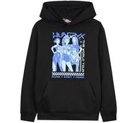 KPop Demon Hunters Officiel Huntrix Hoodies Filles, Sweat a Capuche Pullover, Cosy Cadeau pour Ado (9-10 Ans, Noir/Bleu Huntrix)