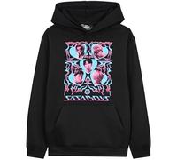 KPop Demon Hunters Officiel Saja Boys Hoodies Fille, Cosy Sweat a Capuche Pullover, Cadeau pour Ado (11-12 Ans, Noir/Rose Saja Boys)