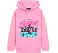 KPop Demon Hunters Officiel Saja Boys Hoodies Fille, Cosy Sweat a Capuche Pullover, Cadeau pour Ado (11-12 Ans, Rose Saja Boys)