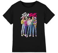 Kpop Demon Hunters - Saja Boys Boy Band Kids T Shirt, Black, 12-13