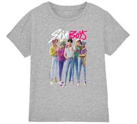 Kpop Demon Hunters - Saja Boys Boy Band Kids T Shirt, Heather Grey, 9-11