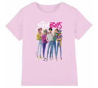 Kpop Demon Hunters - Saja Boys Boy Band Kids T Shirt, Light Pink, 12-13
