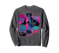 Kpop Demon Hunters Saja Boys Demons Officiellement licencie Sweatshirt, Unisexe pour Adultes, Chiné Foncé, M