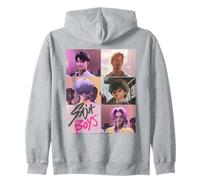 Kpop Demon Hunters Saja Boys Era Grid Sweat à Capuche