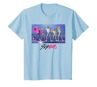 Kpop Demon Hunters Saja Boys Soda Pop Dance T-Shirt, Enfant, Bleu Céleste, 3 Ans
