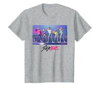 Kpop Demon Hunters Saja Boys Soda Pop Dance T-Shirt, Enfant, Gris Chiné, 6 Ans