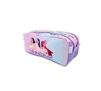 KPop Demon Hunters | Trousse Scolaire | 2 Compartiments | Violet Clair | Idéale pour les fans de Kpop rangez vos fournitures avec style grâce à cette pochette de grande capacité 10x9x23cm.