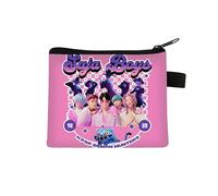 Kpop Demon Portefeuille Huntrix pour enfants, mini porte-monnaie pour garçons et filles, joli porte-monnaie avec fermeture éclair, porte-monnaie pour cartes/porte-clés, x