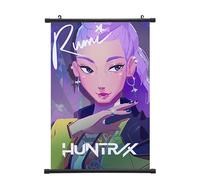Kpop Demon Poster, Huntrix Affiche Décoration Peinture, Rumi, Défilement Affiche Tenture Murale, Toile Mur Art, Salon affiche, Poster en Tissu pour Décor Chambre Maison, Cadeau pour Fan, 40 x 60 cm